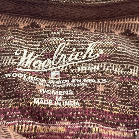 Woolrich Women’s Pullover Half Zip Boho Top Size Medium - Picture 10 of 12